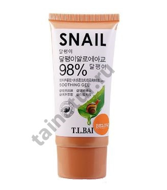 ВВ крем с фильтратом улиточной слизи и алоэ вера T.L.BAI Snail Aloe BB Сream 98%