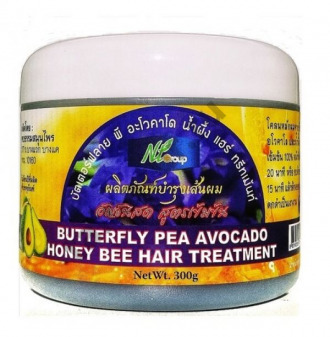 Маска-бальзам для волос Butterfly Pea Avocado Honey Bee Hair Treatment  NTgroup