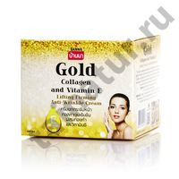 Крем для лица Золото, Коллаген и Витамин Е Gold Collagen and Vitamin E Lifting Firming Anti-Wrinkle Cream BANNA