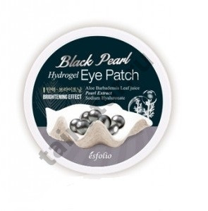 Гидрогелевые патчи для ухода за кожей вокруг глаз с пудрой черного жемчуга ESFOLIO Black Pearl Hydrogel eye patch