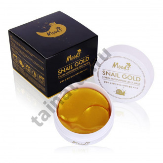 Гидрогелевые патчи с улиткой и золотом Moods Collagen Snail Gold Multipurpose Jelly Mask