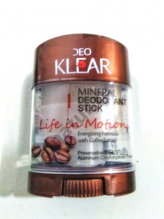 Натуральный дезодорант-кристал Deo KLEAR Mineral Deodorant Coffee Extract
