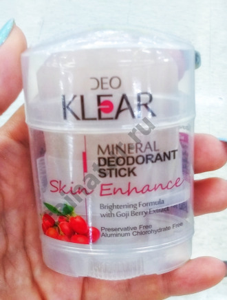 Натуральный дезодорант-кристал Deo KLEAR Mineral Deodorant Goji Berry Extract