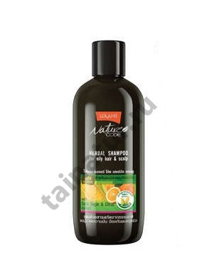 Шампунь для жирных волос с кукурузным сахаром и цитрусовым экстрактом Herbal Shampoo Corn Sugar & Citrus Extract Lolane