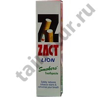 Тайская зубная паста Zact Lion ”Антитабак”