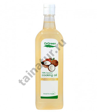 Кокосовое масло 100% для приготовления пищи ORGREEN Organic 100% Coconut Cooking Oil Gold Press 500 ml