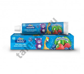 Детская зубная паста-гель с ягодным вкусом Kodomo Lion Gel Bubble Fruit Flavor